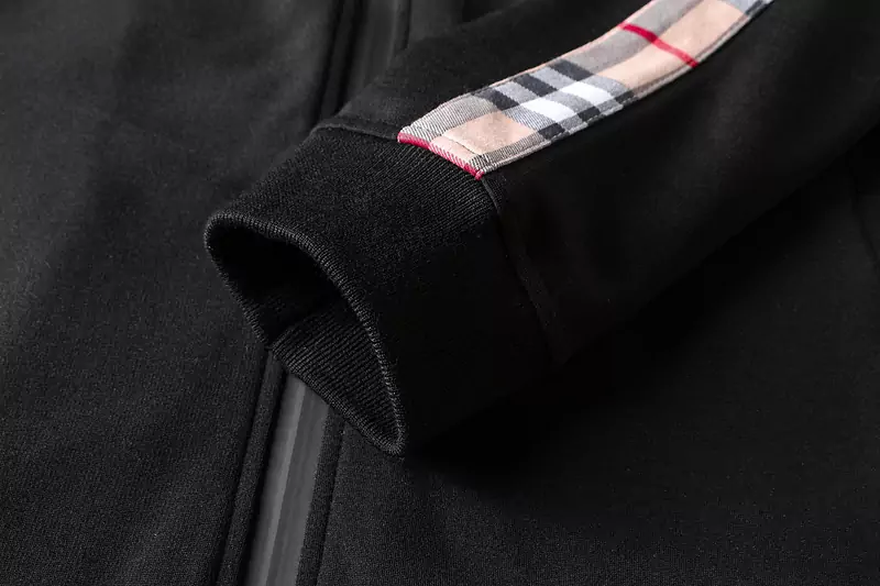 authentique survetement burberry nouvelle marque check zipper black